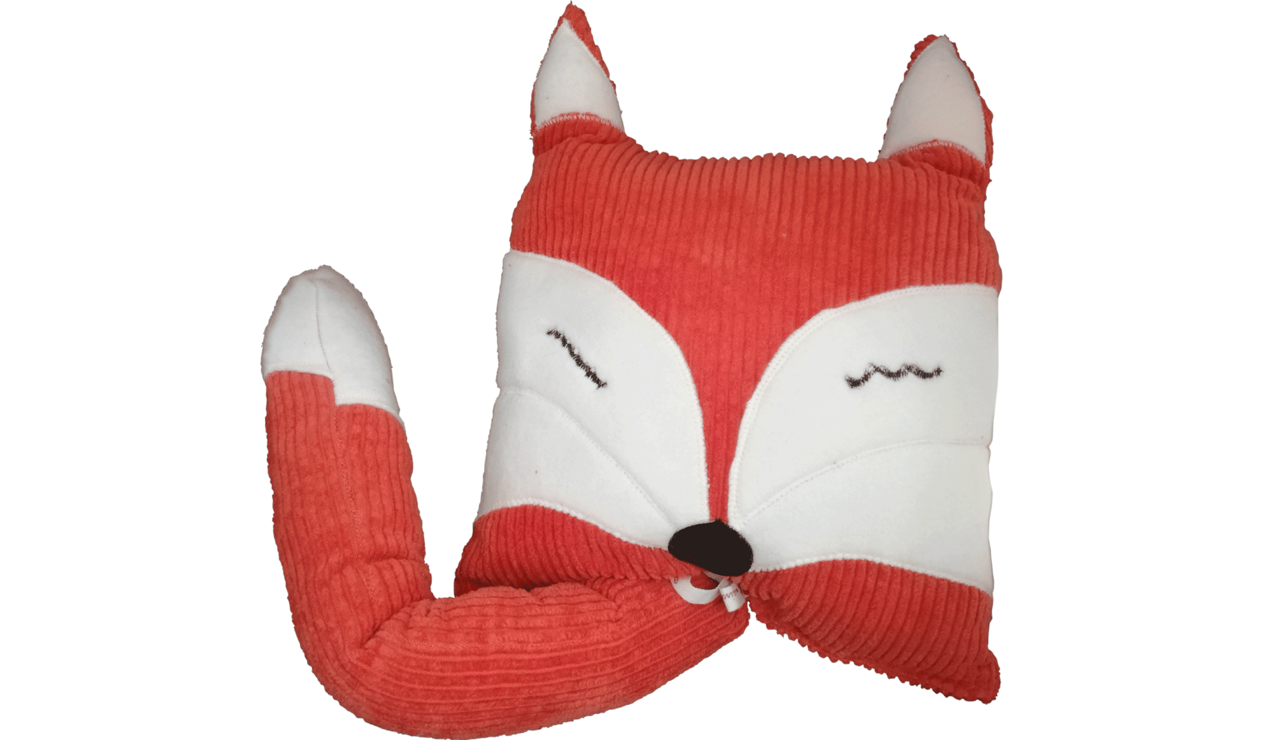 le doudou renard oreiller velour