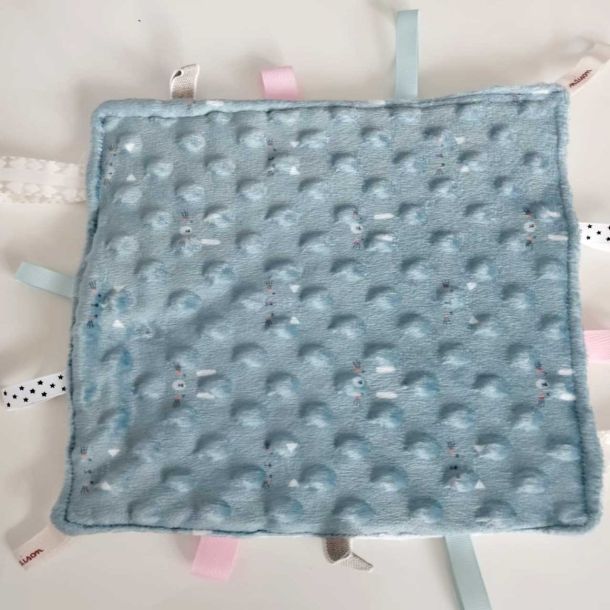 les doudous lange avec étiquettes