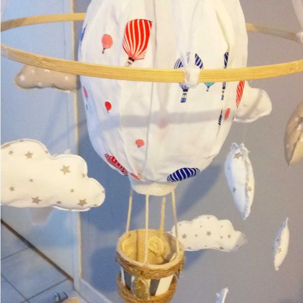 mobile montgolfiere nuage